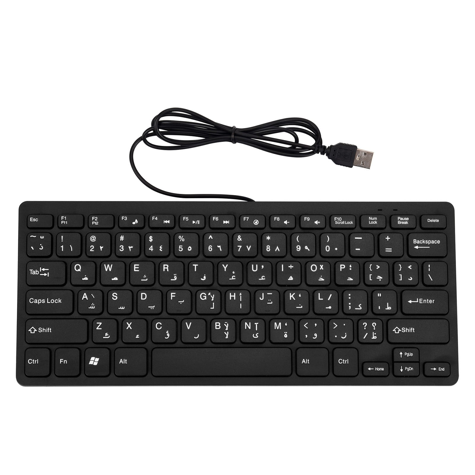 b045ab96-e3a0-4a3c-a3e1-8a4ce4e4ec8c.97171e2cc27047a0a8cdc90300242299.jpeg Slim USB Multimedia Wired Keyboard 78 Keys. Arabic Keyboard For Laptop And Computer