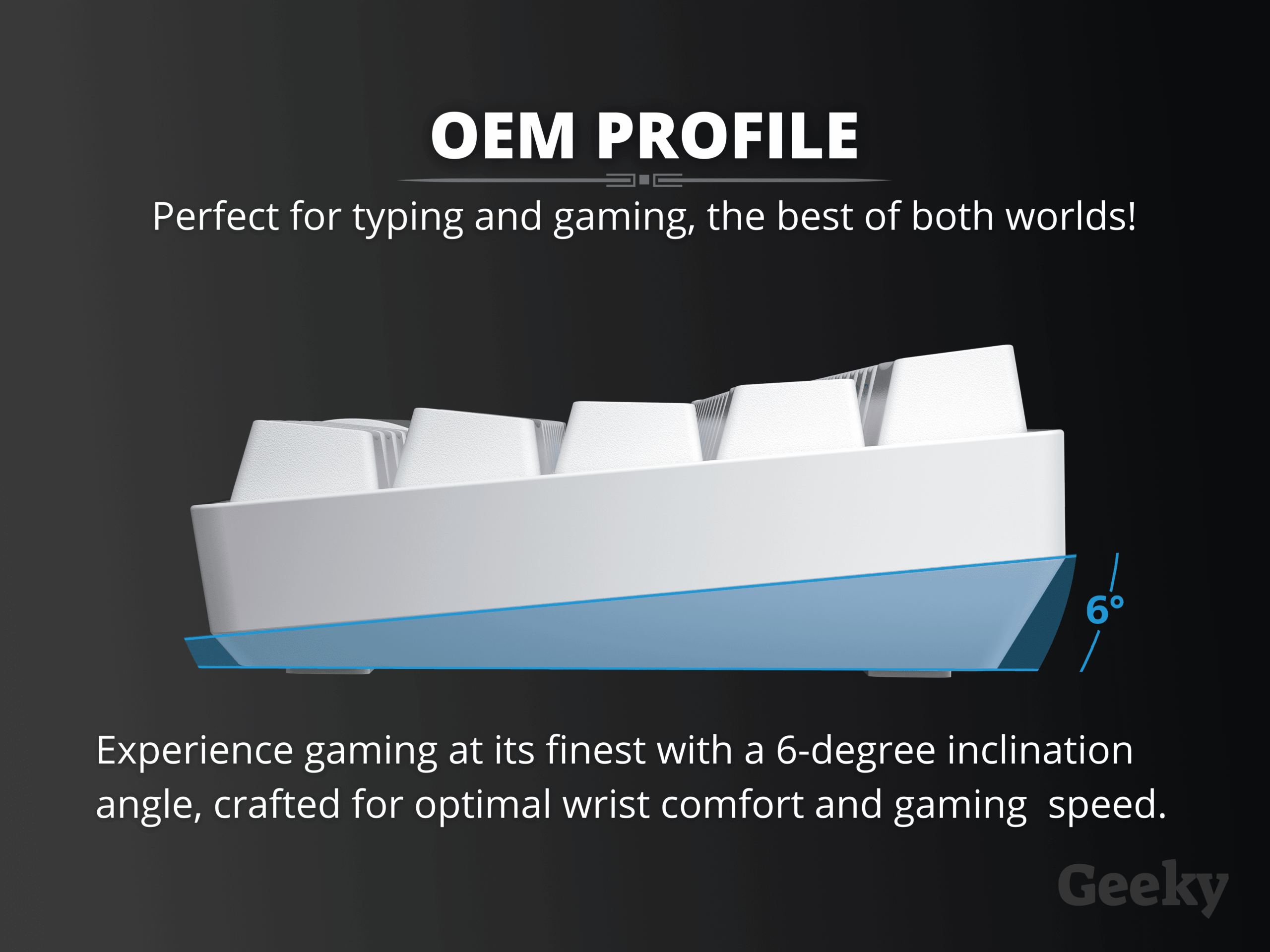 Gaming Keyboard with RGB LED Backlit, White