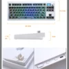 GMK87 Mechanical Keyboard KIT With Display Screen RGB Backlit Gasket Structure Gaming Hot Swap Keyboard for VIA Customized
