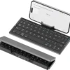 Jomaa Folding Keyboard Bluetooth Rechargeable Bluetooth Keyboard for Laptop iPad Phone Mini Portable Folding Keyboard