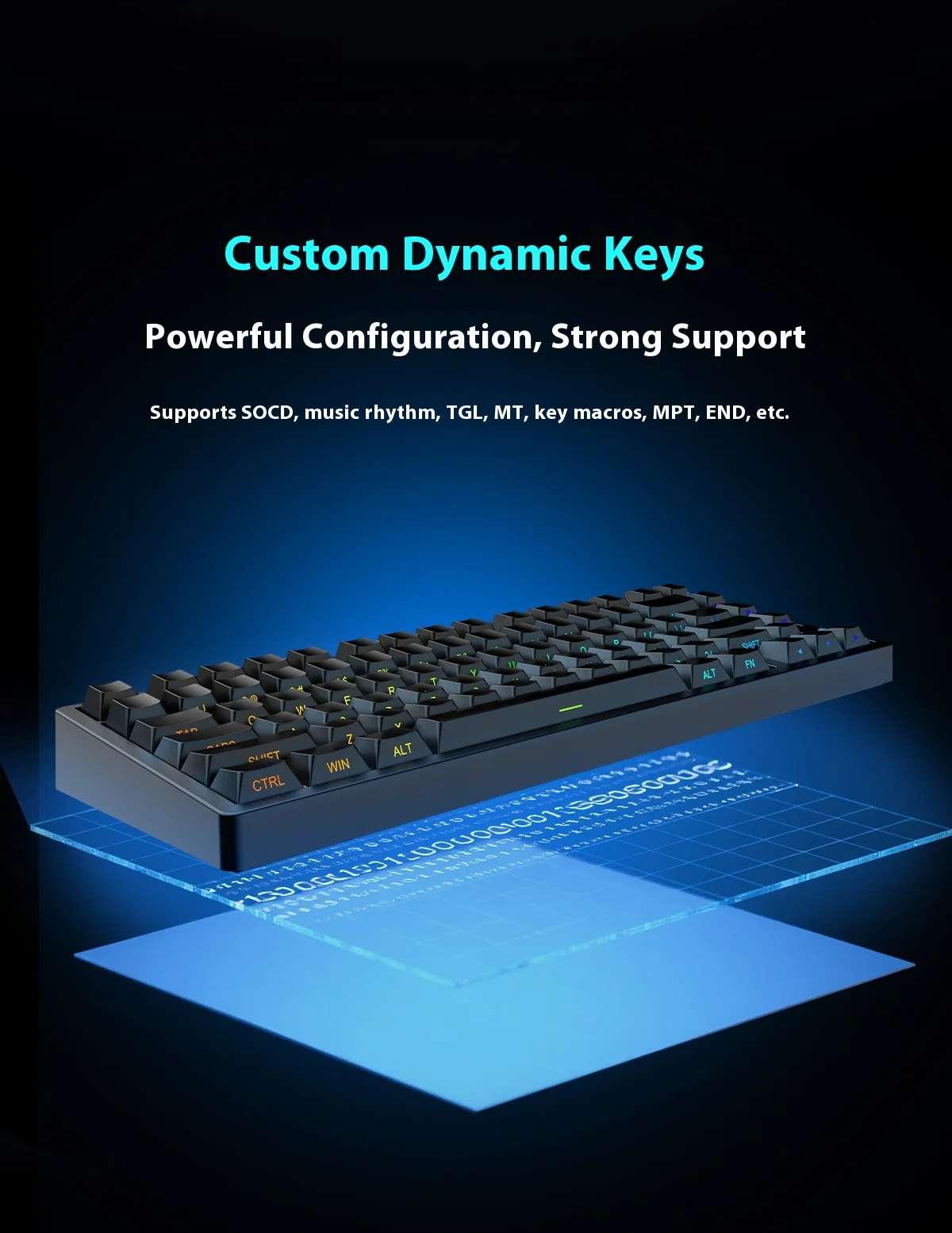 NEW IROK Carotmas Mars75 Pro Gaming Keyboard Magnetic Switch Keyboard 8K RT0.001mm Low Delay ARGB Gasket Ergonomic Custom 75%