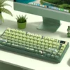 Womier SK80 Frog 75% Keyboard with Color OLED Display Mechanical Gaming Keyboard Gasket Mounted RGB Hot Swap Custom Keyboard