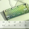 Womier SK80 Frog 75% Keyboard with Color OLED Display Mechanical Gaming Keyboard Gasket Mounted RGB Hot Swap Custom Keyboard
