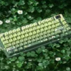 Womier SK80 Frog 75% Keyboard with Color OLED Display Mechanical Gaming Keyboard Gasket Mounted RGB Hot Swap Custom Keyboard