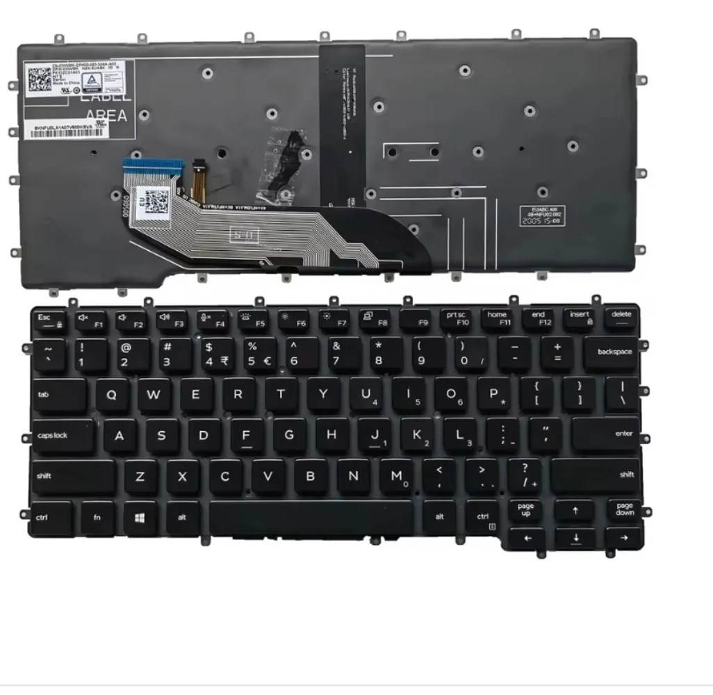 NEW US For Dell Latitude 7400 2-in-1 English Backlit Laptop Keyboard 476JH 0476JH Light