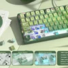 Womier SK80 Frog 75% Keyboard with Color OLED Display Mechanical Gaming Keyboard Gasket Mounted RGB Hot Swap Custom Keyboard