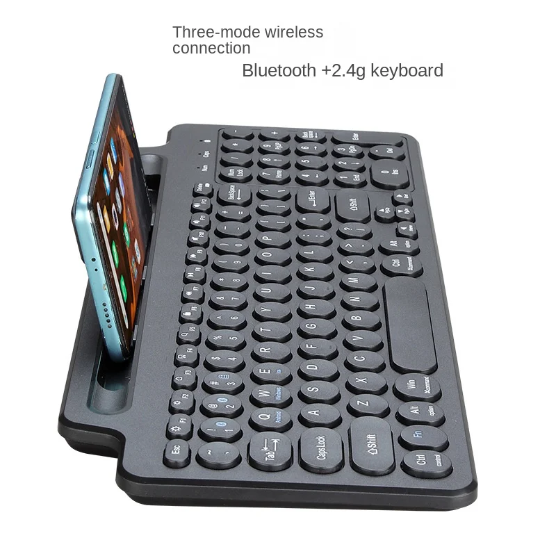 KLW MLD-569 3 In 1 Bluetooth And 2.4G Wireless With Slot  Intelligent Touchpad Keyboard For Tablet Computer Mobilephone