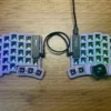 Keyball 39/44/61 Split Keyboard Kit With Screen Trackball RGB Customized Wired Keyball Split Mechanical Keyboards Kit Pc Gamer