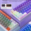 K61 Wired Mechanical Keyboard 10 Kinds of Colorful Lighting Gaming and Office For Microsoft Windows and Apple IOS System