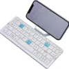 Jomaa Folding Keyboard Bluetooth Rechargeable Bluetooth Keyboard for Laptop iPad Phone Mini Portable Folding Keyboard