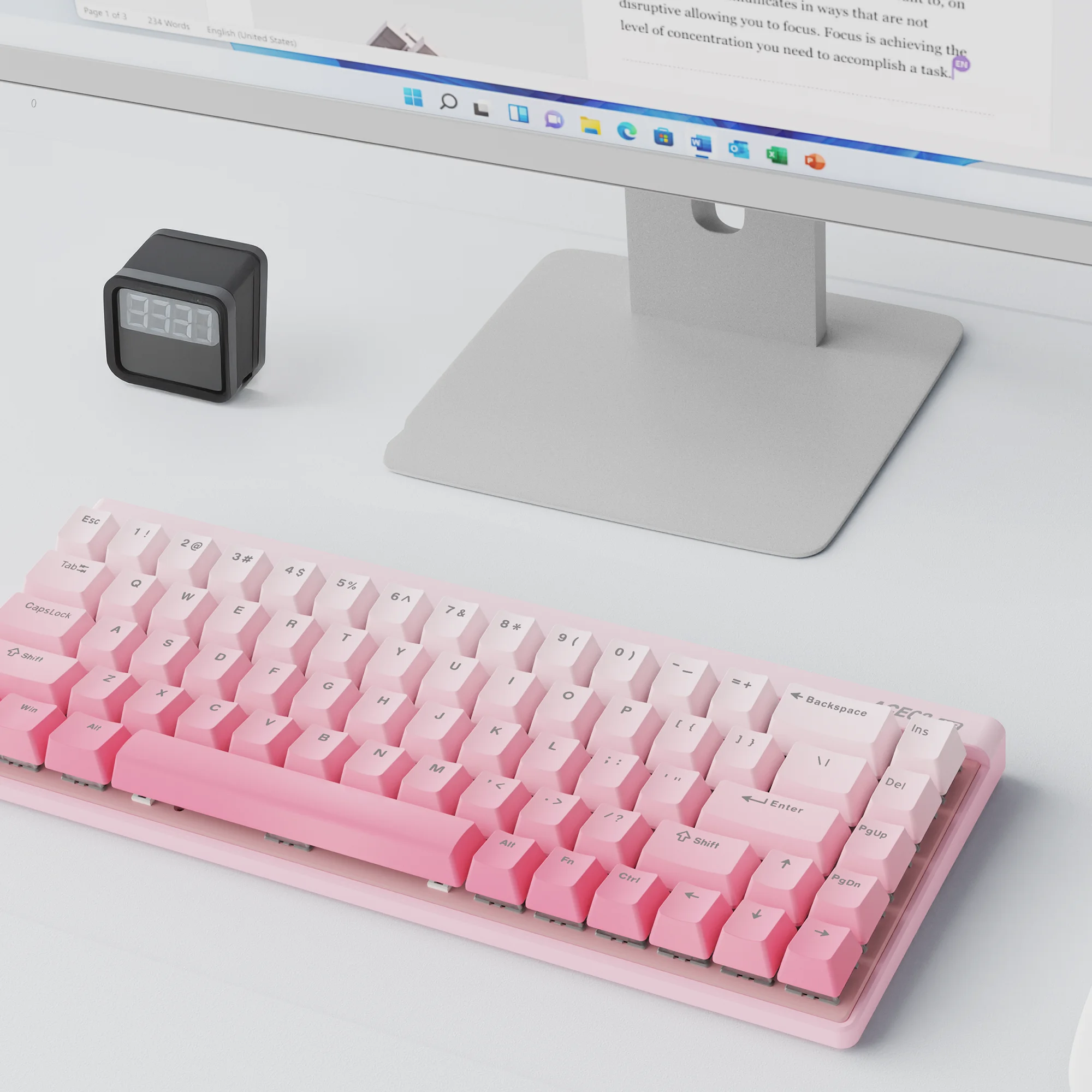 Mchose Ace68 Air Gaming Keyboard Hall Effect 0.001mm Rapid Trigger 8K+256K Polling Rate Dynamic RGB Light Box Magnetic